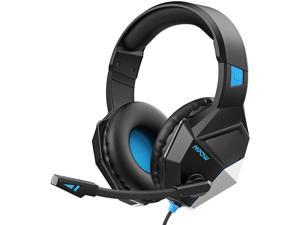 Mpow EG10 Gaming Headset with 3D Surround Sound, PC PS4 Headset with Crystal Clear Mic, 50mm Speaker Drivers, Volume & Mute Control Universal Gaming Headphones for Xbox One(Black)