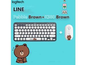 Logitech K380 LINEFRIENDS Version Black Bluetooth Wireless Mini Keyboard and PEBBLE Brown Bluetooth Mouse Thin&Light 1000DPI High Precision Optical Tracking Unifying Mouse Combo Logitech K380 LINEFRIENDS Version Black Bluetooth Wireless Mini Keyboard and PEBBLE Brown Bluetooth Mouse Thin&Light 1000DPI High Precision Optical Tracking Unifying Mouse Combo