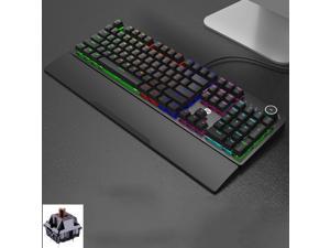 HP K10G Real Mechanical Gaming Keyboard with Detachable Palm Rest, 14 Modes Backlit Effect,  Ergonomic Design for Both Gaming and Office Use