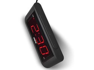 RCA Digital Alarm Clock - Large 1.4" LED Display with Brightness Control and Repeating Snooze, AC Powered – Compact, Reliable, Easy to Use