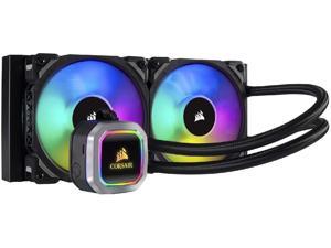 Corsair H100i RGB PLATINUM AIO Liquid CPU Cooler,240mm,Dual ML120 PRO RGB PWM Fans,Intel 115x/2066,AMD AM4/TR4