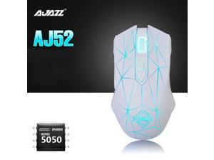 Ajazz AJ52 Watcher RGB Backlit Ergonomic Gaming Mouse, 2500 DPI A5050 7 Programmable Buttons Wired Gaming Mice for Windows Mac OS Linux, Competitor White Star Ajazz AJ52 Watcher RGB Backlit Ergonomic Gaming Mouse, 2500 DPI A5050 7 Programmable Buttons Wired Gaming Mice for Windows Mac OS Linux, Competitor White Star