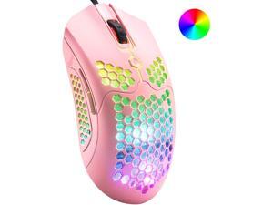 Wired Lightweight Gaming Mouse,26 RGB Backlit Mice with 7 Buttons Programmable Driver, PAW3325 12000DPI Mice, Ultralight Honeycomb Shell Ultraweave Cable Mouse for PC Gamers and Xbox and PS4 Users Wired Lightweight Gaming Mouse,26 RGB Backlit Mice with 7 Buttons Programmable Driver, PAW3325 12000DPI Mice, Ultralight Honeycomb Shell Ultraweave Cable Mouse for PC Gamers and Xbox and PS4 Users