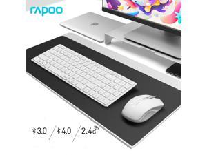 Rapoo KM660 Wireless Keyboard and Mouse Combo, Bluetooth 3.0,4.0 and 2.4Ghz Wireless Triple Connectivity, Silent Typing Design