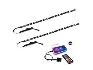Universal 40cm Magnetic RGB Lighting Strip Two Light Strip for Computer Cases With Remote Control