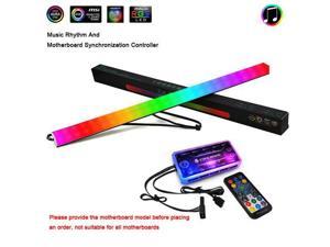 30cm Magnetic RGB Lighting Strip Two Side Light for Computer Cases With Remote Control Motherboard synchronization Music Rhythm (Model requirements)