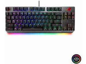 ASUS ROG Strix Scope TKL Wired Mechanical RGB Gaming Keyboard for FPS Games, Cherry MX Brown Switches, Aluminum Frame, Aura Sync Lighting ASUS ROG Strix Scope TKL Wired Mechanical RGB Gaming Keyboard for FPS Games, Cherry MX Brown Switches, Aluminum Frame, Aura Sync Lighting