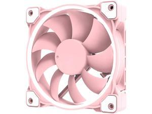 ID-COOLING ZF-12025 Pastel 120mm Case Fan White LED PWM Fan for PC Case/CPU Cooler (Piglet Pink)