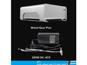 MGP Horizontal MINI Computer Case Support MINI-ITX Motherboard Aluminium Computer Case+200W DC-ATX Power Supply