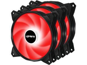 upHere Long Life 120mm 3-Pin High Airflow Quiet Edition Red LED Case Fan for PC Cases, CPU Coolers, and Radiators 3-Pack, PF120RD3-3 upHere Long Life 120mm 3-Pin High Airflow Quiet Edition Red LED Case Fan for PC Cases, CPU Coolers, and Radiators 3-Pack, PF120RD3-3