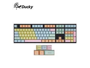 Ducky Cotton Candy SA Keycap Set, ABS Double-shot seamless and SA Height Keycaps for Mechanical Keyboard, Non-backlit keycaps(108Keys)-KEYCAPS ONLY
