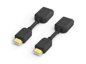 HDMI Extension Cable, Extractme 2-Pack High-Speed HDMI Male to Female Extender Adapter Converter Support 4K & 3D 1080P for Google Chrome Cast, Roku Stick, TV Stick, HDTV, PS3/4, Xbox360, Laptop and PC