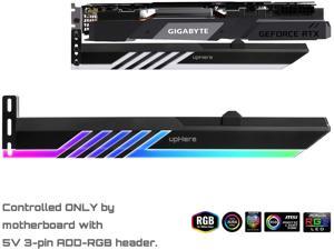 upHere 5V 3-pin Addressable RGB Graphics Card GPU Brace Support Holder, Support Video Card Sag Holder/Holster Bracket-GL28ARGB