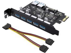 Pci E To Usb 3 0 Pc Front Panel Usb Expansion Card Pcie Usb Adapter 3 5 Floppy Usb3 0 Front Panel Bracket Pci Express X1 Riser Newegg Com