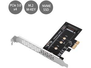 MZHOU NVME M.2 SSD M Key to PCI-e 3.0 x1 Host Controller Expansion Card,Supports M2 NGFF PCI-e 3.0, 2.0 or 1.0, NVME or AHCI, M-Key, 2280, 2260, 2242, 2230 Solid State Drives with Low Profile Bracket