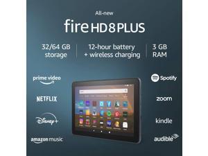 All-new Fire HD 8 Plus tablet, HD display, 64 GB, our best 8" tablet for portable entertainment, Slate