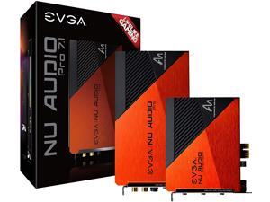 EVGA NU Audio Pro 7.1, 712-P1-AN21-KR, 7.1 Surround, Lifelike Audio, PCIe, RGB LED, Backplate, Designed with Audio Note