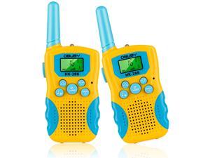 Kids Walkie Talkies 3 KMs Long Range 2 Way Radio 22 Channels for Kid Toys Gifts with Backlit LCD Flashlight Best Gift for Age 3-12 Boys and Girls for Outdoor Adventure Game