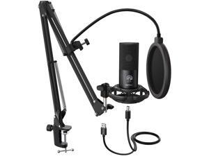 FIFINE Studio Condenser USB Microphone Computer PC Microphone Kit with Adjustable Scissor Arm Stand Shock Mount for Instruments Voice Overs Recording Podcasting YouTube Karaoke Gaming Streaming-T669 FIFINE Studio Condenser USB Microphone Computer PC Microphone Kit with Adjustable Scissor Arm Stand Shock Mount for Instruments Voice Overs Recording Podcasting YouTube Karaoke Gaming Streaming-T669