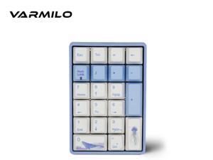 Varmilo VA21M Ergonomic Design, Cool Exterior USB Wired Mini Numeric Mechanical Keyboard, Cherry MX Switch, PBT Keycaps- Blue Varmilo VA21M Ergonomic Design, Cool Exterior USB Wired Mini Numeric Mechanical Keyboard, Cherry MX Switch, PBT Keycaps- Blue