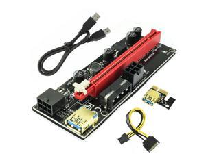 6 Pack VER009S Gold-plated PCI-E Riser Card Adapter PCIe 1x to16x USB 3.0 Data Cable Bitcoin Mining 6 Pack VER009S Gold-plated PCI-E Riser Card Adapter PCIe 1x to16x USB 3.0 Data Cable Bitcoin Mining