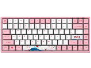 Corn 3084 Tokyo Sakura Pink 84 Keys Wired Gaming Mechanical Keyboard Double Shot Five-Side Dye Sub PBT Keycaps - Orange Switch Corn 3084 Tokyo Sakura Pink 84 Keys Wired Gaming Mechanical Keyboard Double Shot Five-Side Dye Sub PBT Keycaps - Orange Switch