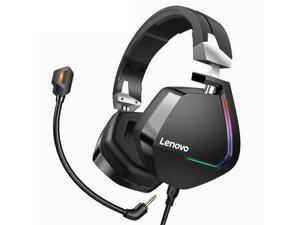 Lenovo H402 Gaming Headphone USB 7.1 Surround Sound Deep Bass RGB Colorful Light Headset with Mic for PC Laptop Gamer - 3.5mm+USB Lenovo H402 Gaming Headphone USB 7.1 Surround Sound Deep Bass RGB Colorful Light Headset with Mic for PC Laptop Gamer - 3.5mm+USB