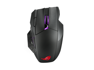 ASUS ROG Spatha X Wireless gaming mouse ,dual-mode connectivity (wired / 2.4 GHz) , 12 programmable buttons,19,000 dpi sensor, Aura Sync RGB lighting
