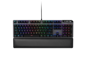 ASUS TUF Gaming K7 Optical-Mech Keyboard with IP56 resistance to dust and water, aircraft-grade aluminum, Aura Sync lighting