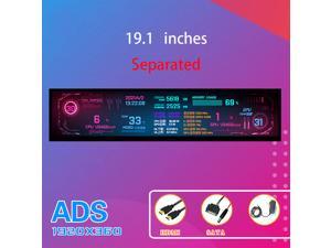 CORN Secondary Screen, AIDA64 Data Monitoring for Computer Monitoring LCD Display - 495mm x 110mm x 13mm(19.1" Separated), 1920 x 360, ADS Screen, 60Hz Refresh Rate, 95% Color Gamut