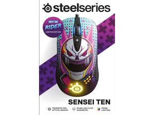 SteelSeries Sensei Ten Neon Rider Limitted Edition Gaming Mouse – 18,000 CPI TrueMove Pro Optical Sensor – Ambidextrous Design – 8 Programmable Buttons – 60M Click Mechanical Switches – RGB Lighting