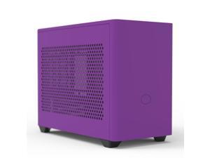 Cooler Master MasterBox NR200P Nightshade Purple New Version Mini ITX Computer Case - Vented Panel, Excellent Cooling Options, Vertical GPU Display