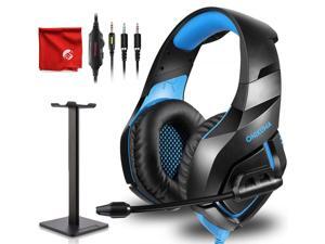 ONIKUMA Gaming Headset for PS4, Gaming Headphones with 7.1 Surround Sound, Xbox One Headset with Noise Canceling Mic LED Light, Over-Ear Headphones for PS4, Xbox One, PC, Mac, Laptop (Black) ONIKUMA Gaming Headset for PS4, Gaming Headphones with 7.1 Surround Sound, Xbox One Headset with Noise Canceling Mic LED Light, Over-Ear Headphones for PS4, Xbox One, PC, Mac, Laptop (Black)