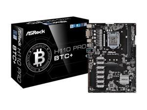 ASRock H110 Pro BTC+ LGA 1151 Intel H110 SATA 6Gb/s ATX Intel for Cryptocurrency Mining (BTC) Motherboard ASRock H110 Pro BTC+ LGA 1151 Intel H110 SATA 6Gb/s ATX Intel for Cryptocurrency Mining (BTC) Motherboard