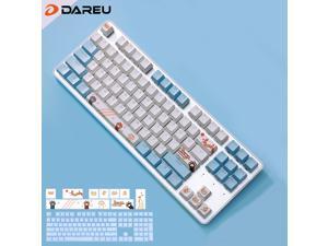 Dareu EK807 Blue Cat Theme Theme 87 Keys Compact Layout Mechanical Gaming Keyboard,Wireless Keyboard Bluetooth 2.4G,Black Switch,ABS Keycaps-Blue Dareu EK807 Blue Cat Theme Theme 87 Keys Compact Layout Mechanical Gaming Keyboard,Wireless Keyboard Bluetooth 2.4G,Black Switch,ABS Keycaps-Blue