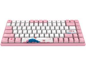 CORN 84keys Tokyo Sakura Pink 84 Keys Wired Gaming Mechanical Keyboard Double Shot Five-Side Dye Sub PBT Keycaps CORN 84keys Tokyo Sakura Pink 84 Keys Wired Gaming Mechanical Keyboard Double Shot Five-Side Dye Sub PBT Keycaps
