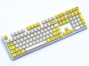 Magicforce 112 Key Little Bee Dye Sublimation PBT Keycap Set for Mechanical Keyboard -Keycaps Only (Yellow) Magicforce 112 Key Little Bee Dye Sublimation PBT Keycap Set for Mechanical Keyboard -Keycaps Only (Yellow)
