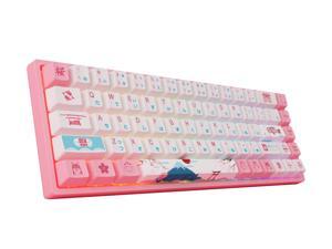 CORN 68 keys World Tour Tokyo R2 68Keys RGB Bluetooth/Wired Gaming Mechanical Keyboard PBT Double Shot Dye Sub PBT Keycaps Sakura Pink Gateron Yellow CORN 68 keys World Tour Tokyo R2 68Keys RGB Bluetooth/Wired Gaming Mechanical Keyboard PBT Double Shot Dye Sub PBT Keycaps Sakura Pink Gateron Yellow