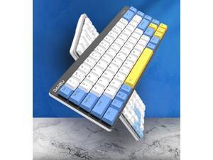 Dareu EK828 68Keys Bluetooth/Wired Gaming Mechanical Keyboard Type-C Red Switch Gaming/Office Keyboard for Windows and Mac-Blue Yellow