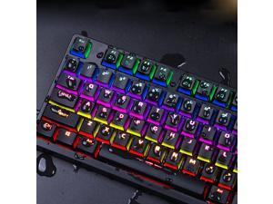 Dareu EK826 Wired Mechanical Keyboard 104 Keys LED Backlit Black Switch Gaming Keyboard for Gaming and Office, Compatible for Mac/PC/Laptop-Black