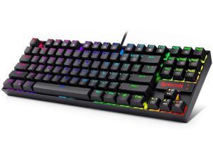 CORN  K552 Mechanical Gaming Keyboard 60% Compact 87 Key Kumara Wired Cherry MX Blue Switches Equivalent for Windows PC Gamers (RGB Backlit Black)