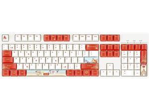 Keycaps 108 PBT Dye Sublimation OEM Profile Japanese Anime Keycaps for Cherry Mx Gateron Kailh Switch Mechanical Keyboard (Rat-Limited)