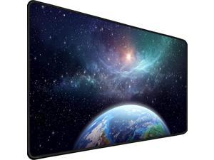 Gaming Mouse Pad,Upgrade Durable 31.5"x15.7"x0.12" Larger Extended Gaming Mouse Pad with Stitched Edges,Waterproof Non-Slip Base Long XXL Large Gaming Mouse Pad for Home Office Gaming Work, Star