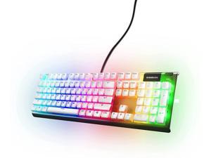 SteelSeries PRISMCAPS - Double Shot Pudding-Style Keycaps - Durable PBT Thermoplastic - Compatible with a Wide Range of Mechanical Keyboards - White