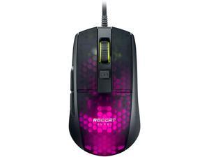 ROCCAT Burst Pro PC Gaming Mouse, Optical Switches, Super Lightweight Ergonomic Wired Computer Mouse, RGB Lighting, Titan Scroll Wheel, Honeycomb Shell, Claw Grip, Owl-Eye Sensor, 16K DPI