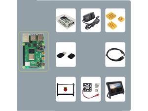 Raspberry Pi Raspberry Pi 4 Model  2GB With Power SupplycaseCard readerheat sinkmicro HDMI5 inch Touchscreen Monitorcooling fanMonitor Stand