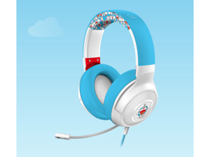Razer x Doraemon 50th Anniversary Limited edition gaming Headset, 40mm Drivers Wired Gaming Headphones with Mic Compatible with PC, Xbox One, PS4, Mac, and Nintendo Switch via 3.5mm cable