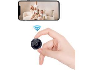 CORN Spy Camera Wireless Hidden WiFi Full HD Micro Surveillance Mini Home Security Nanny Cam with Night Vision Loop Recording Built-in Battery Wireless Technology for Phone App Monitor