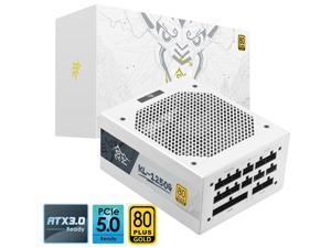 Corn KL1250 Iceberg,1250W Fully Modular Power Supply,80Plus Gold Medal Certification,Customize The Silver Full Module  Wiring,Automatic Speed Control,SUPPORT ATX 3.0, PCIE 5.0,Japanese Capacitor-White