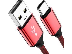 USB Type C CableUSB A to USB C 3A Fast Charging 33ft 2Pack Braided Charge Cord Compatible with Samsung Galaxy S10 S9 S8 PlusNote 9 8A11 A20 A51LG G6 G7 V30 V35Moto Z2 Z3USB C Charger Red